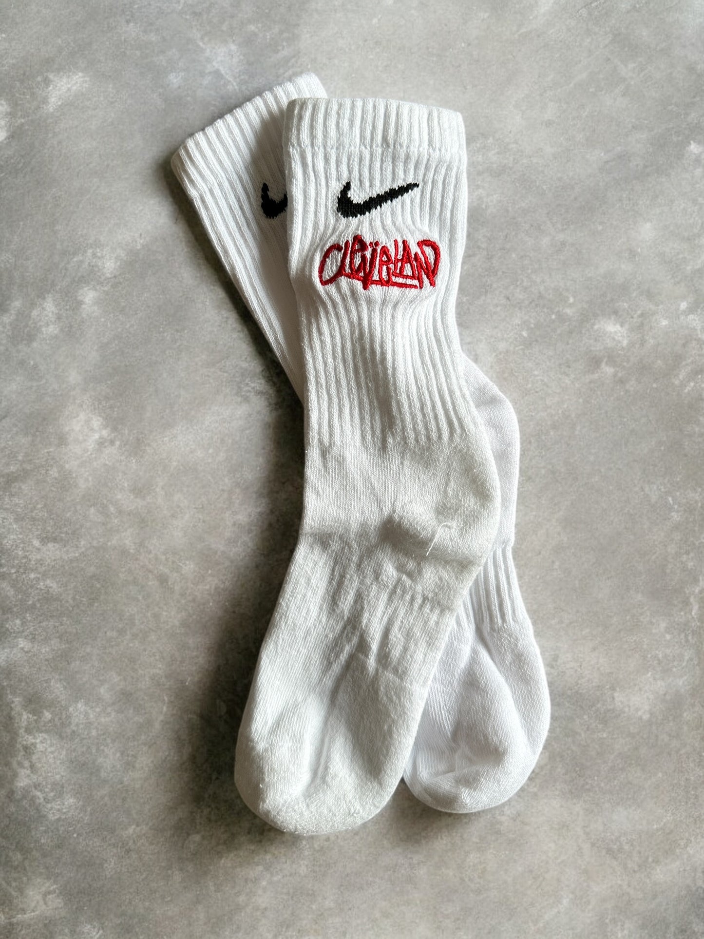 Cleveland Script Socks