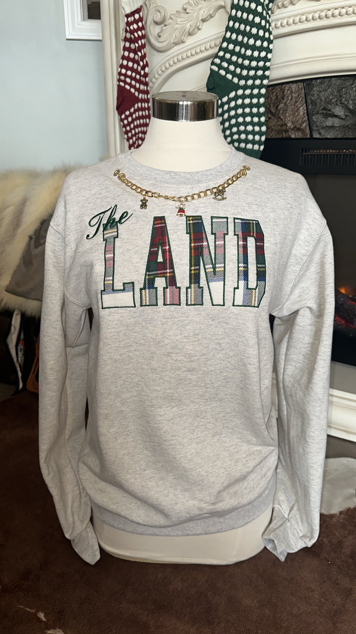 The Land X-Mas Flannel Crewneck