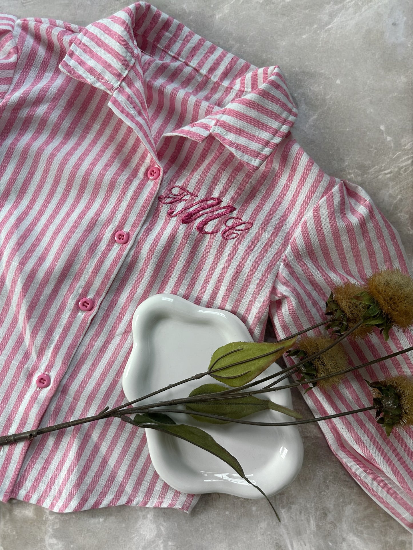 Pink Striped Button Down