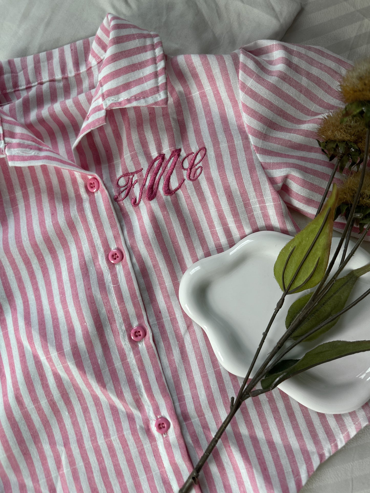 Pink Striped Button Down