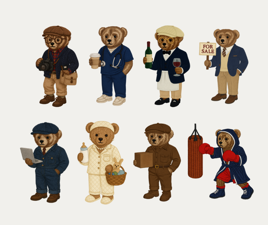 Dunphy Bear Crewneck Sweater