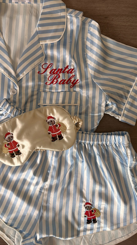Santa Baby Silk Sleep Set
