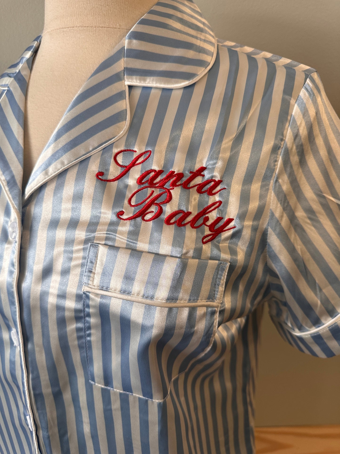 Santa Baby Silk Sleep Set