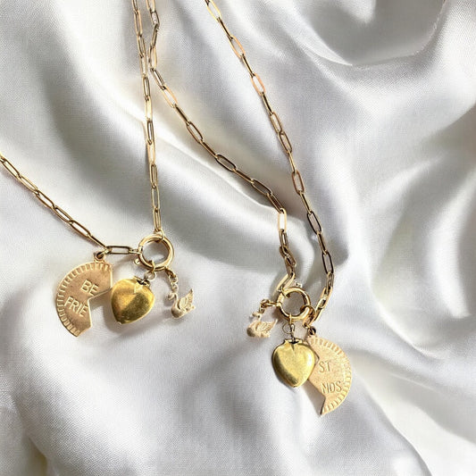 Best Friend Vintage Charm Necklace Set