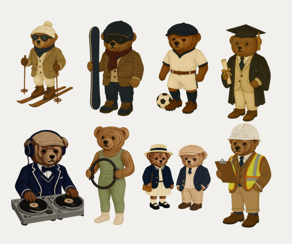 Dunphy Bear Crewneck Sweater